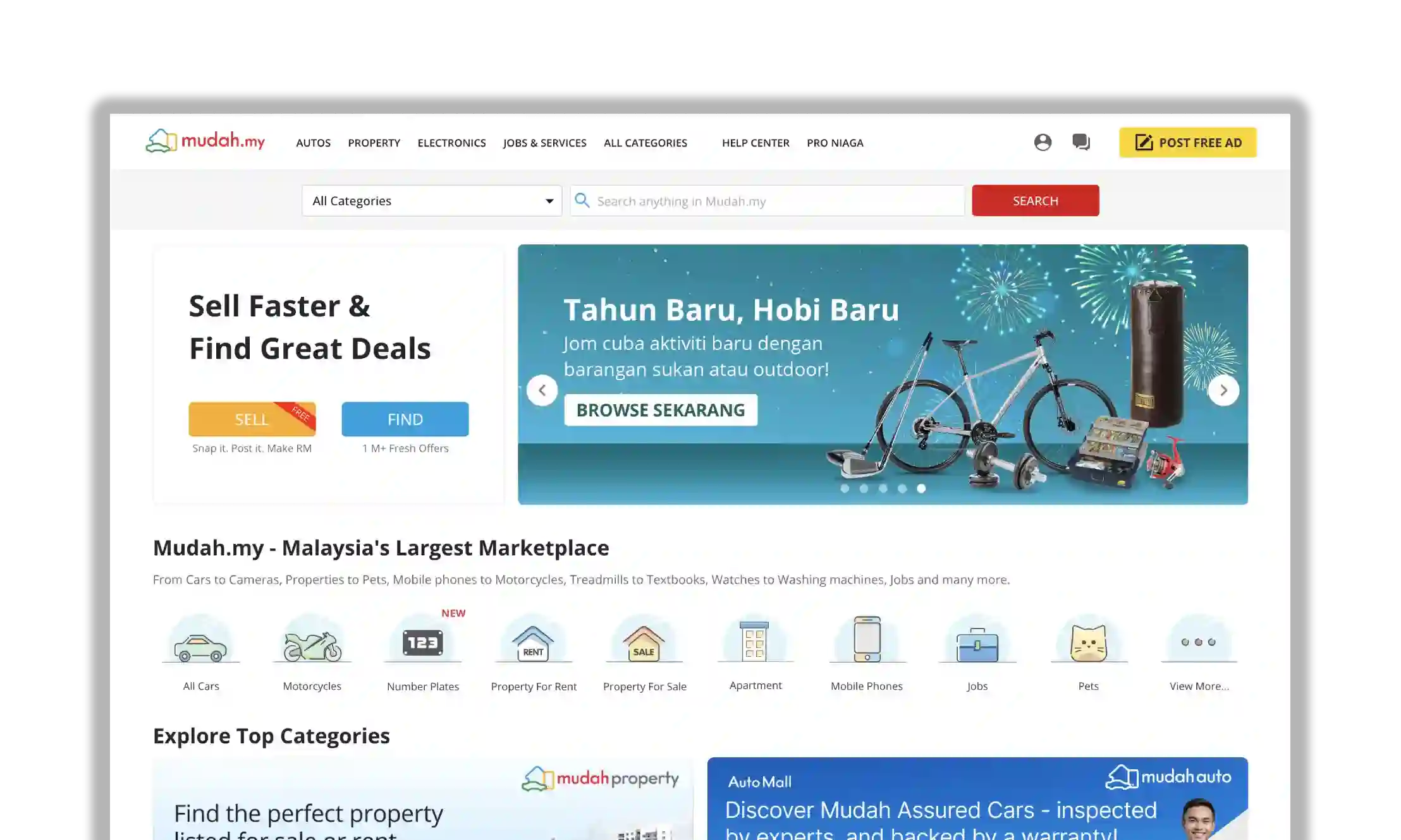 Mudah website preview