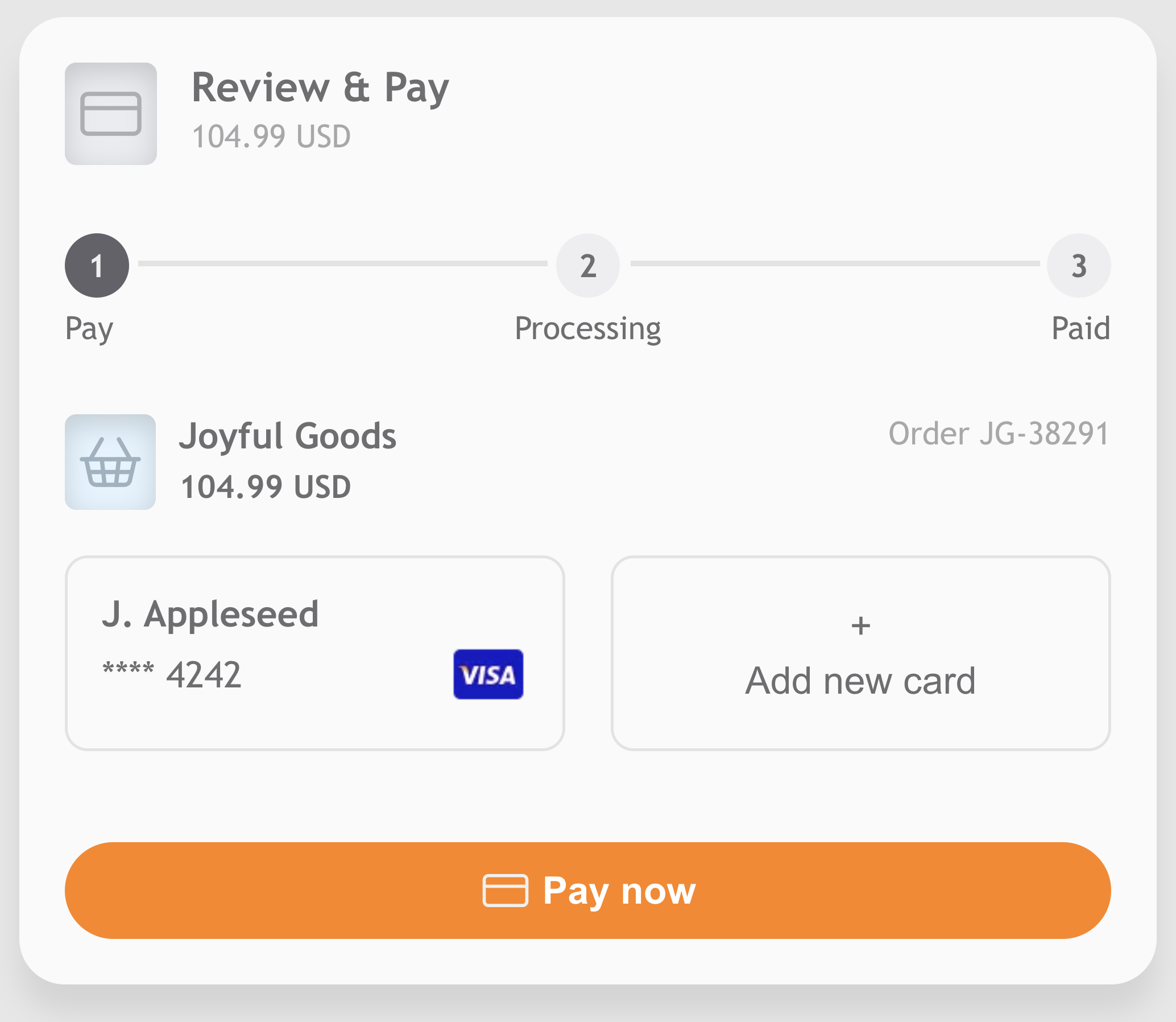 eCommerce Payment website preview