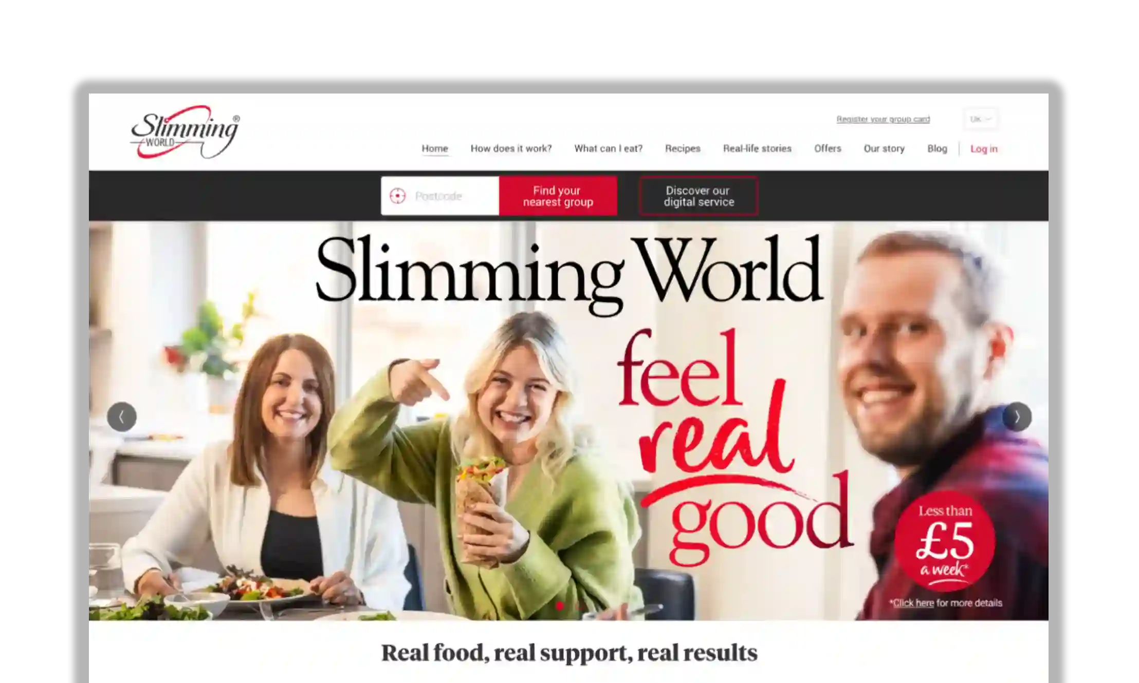 Slimming World website preview
